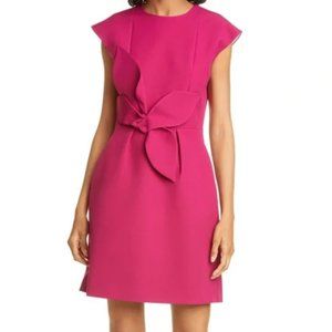 Ted Baker London Polly Structured Bow Dress Deep Pink - Size 3 EU (8-10 US)